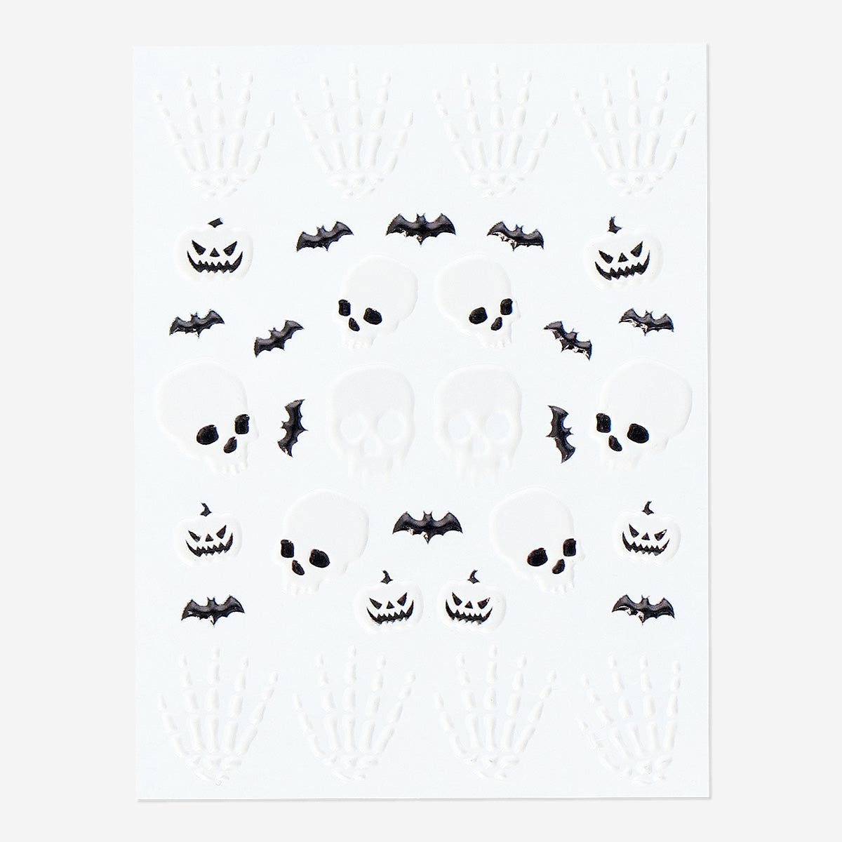 STICKERS FOR NAILS SELF-ADHESIVE 3D EMBOSS EFFECT H/W