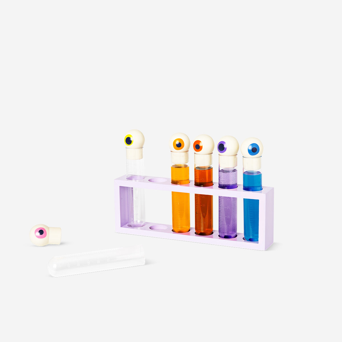 TEST TUBES REUSABLE 6 PCS INCL HOLDER
