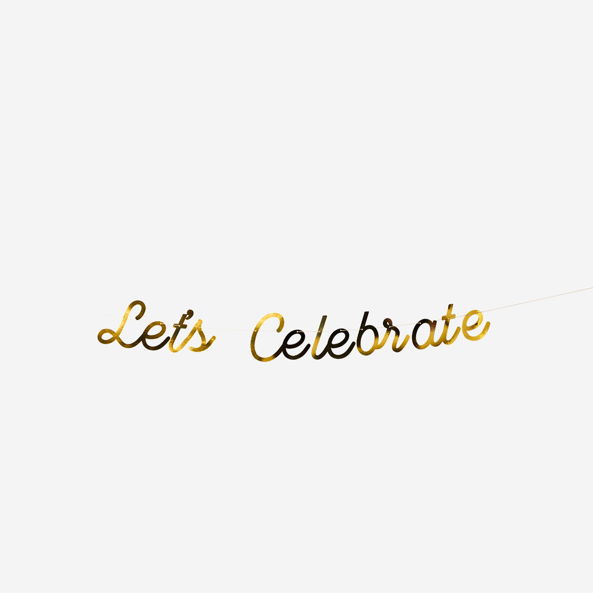 "Let's Celebrate" Yazılı Asma Süs