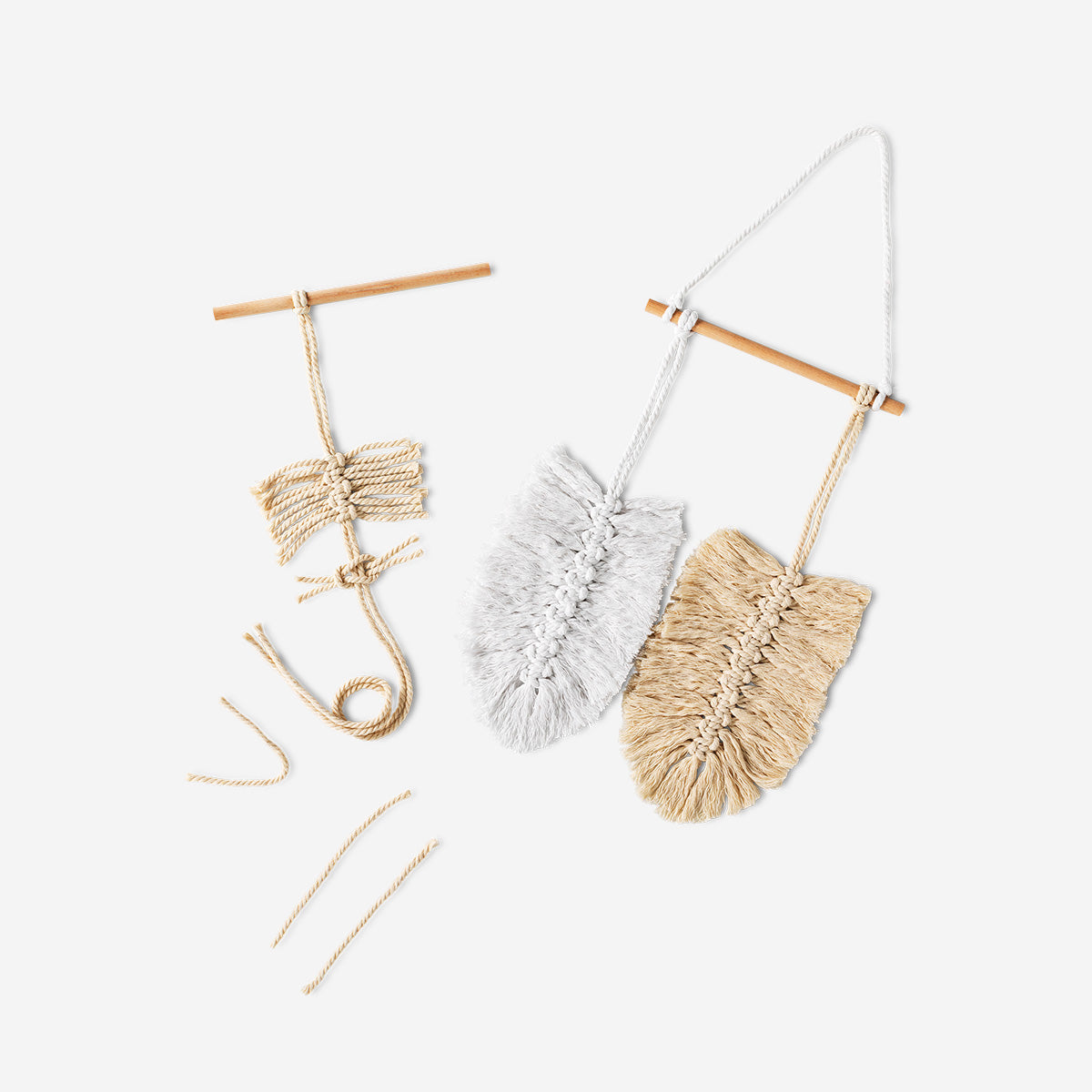 MACRAME FEATHER SET