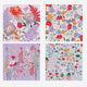 PUZZLE FLORAL SET OF 4 X 100 PCS