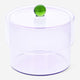 JAR WITH LID PURPLE AND GREEN