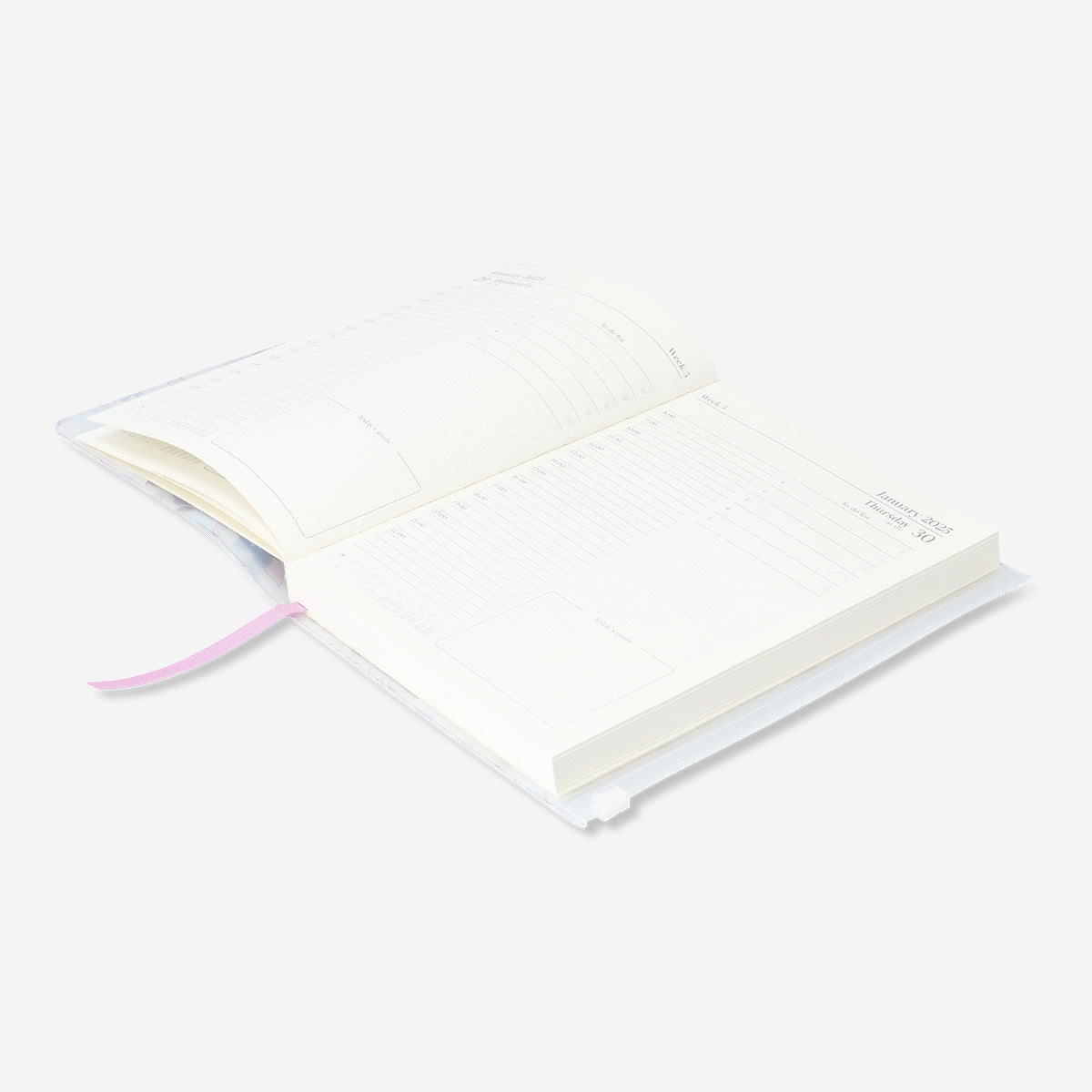 CALENDAR 2025 A5 ZIP LOCK FLOWERS EN