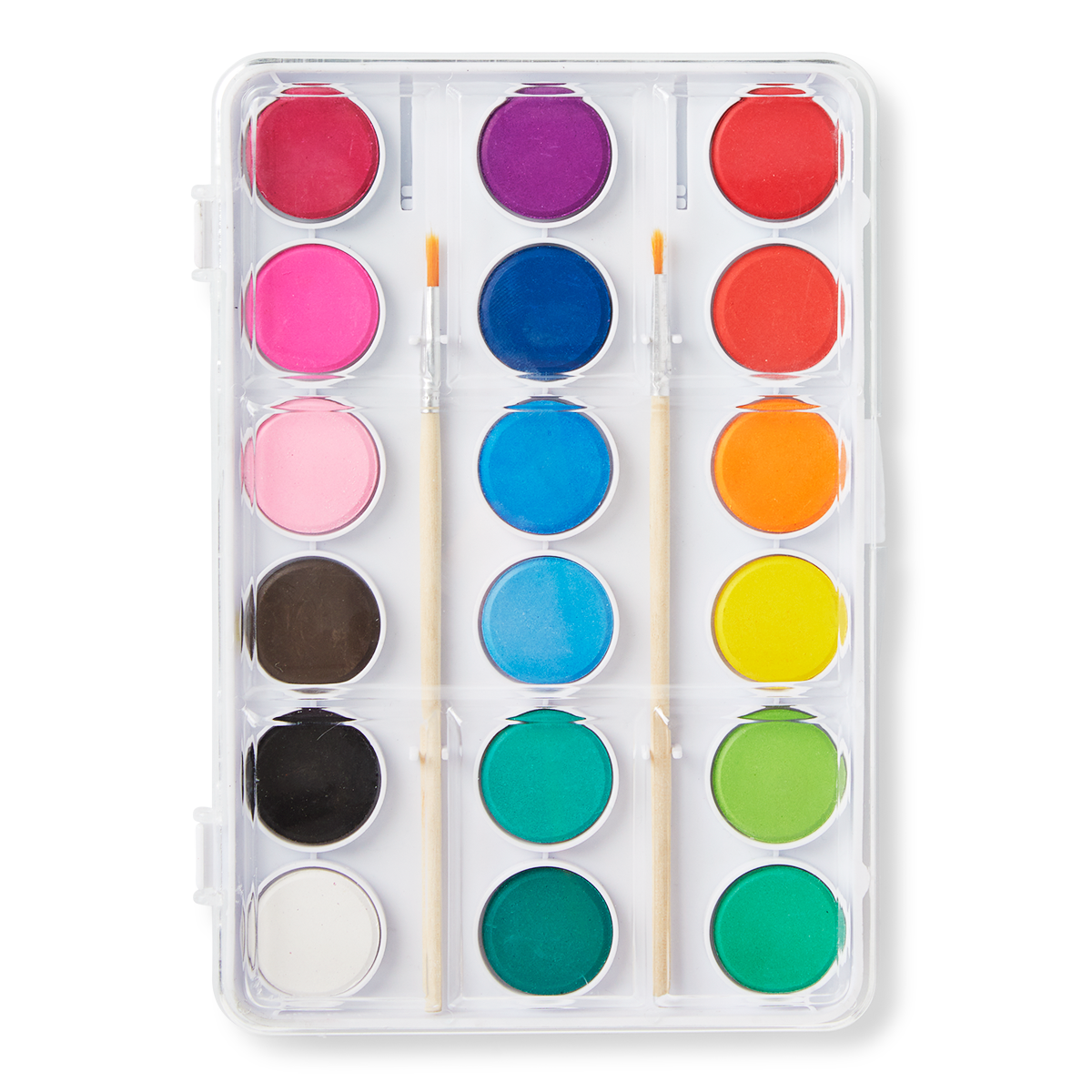 WATER COLOR 18 PALET, 2 BRUSHES