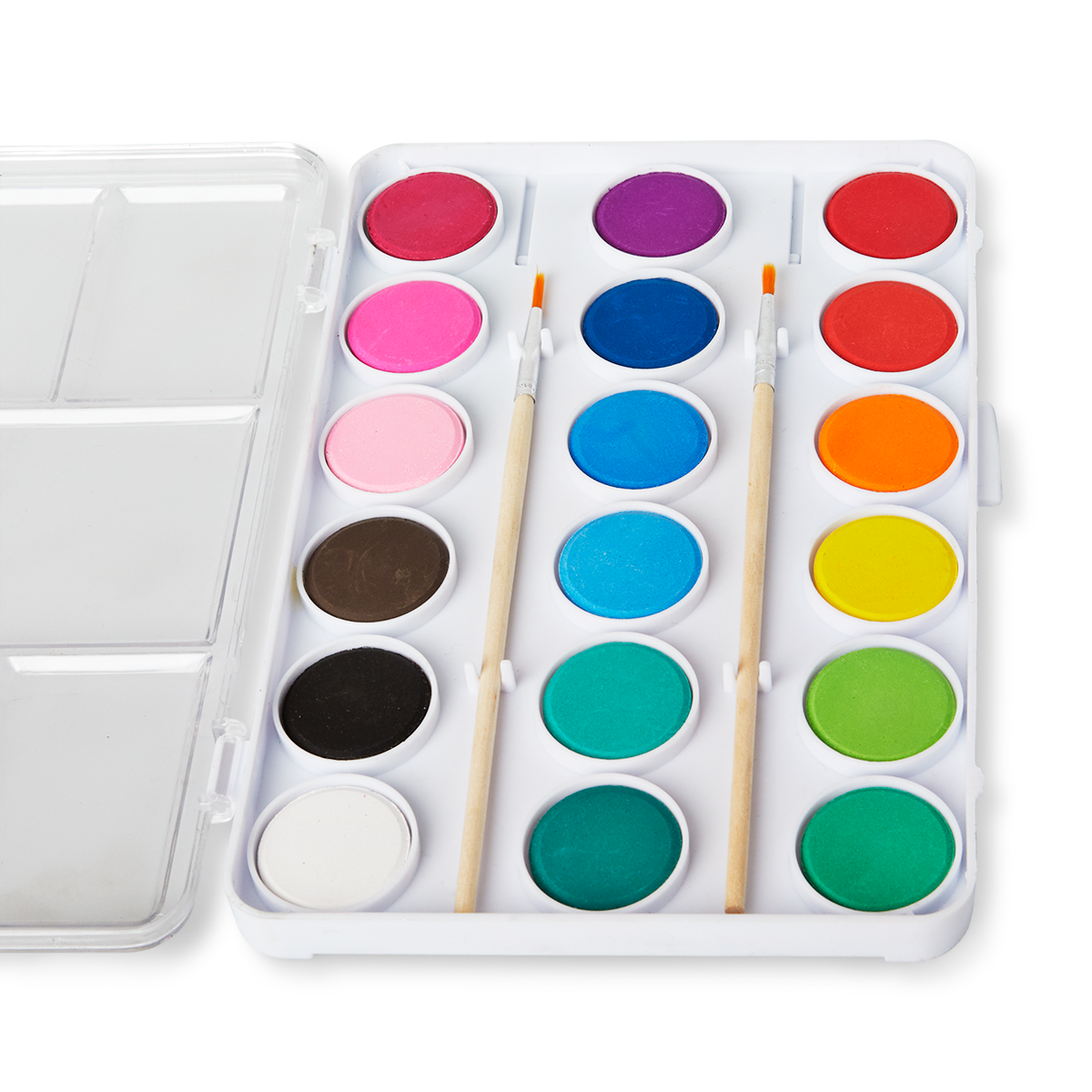 WATER COLOR 18 PALET, 2 BRUSHES