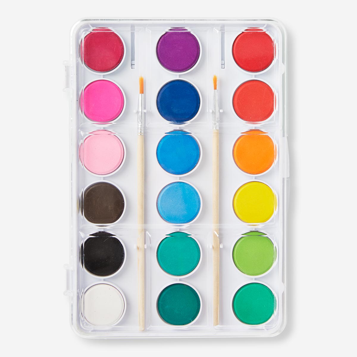 WATER COLOR 18 PALET, 2 BRUSHES