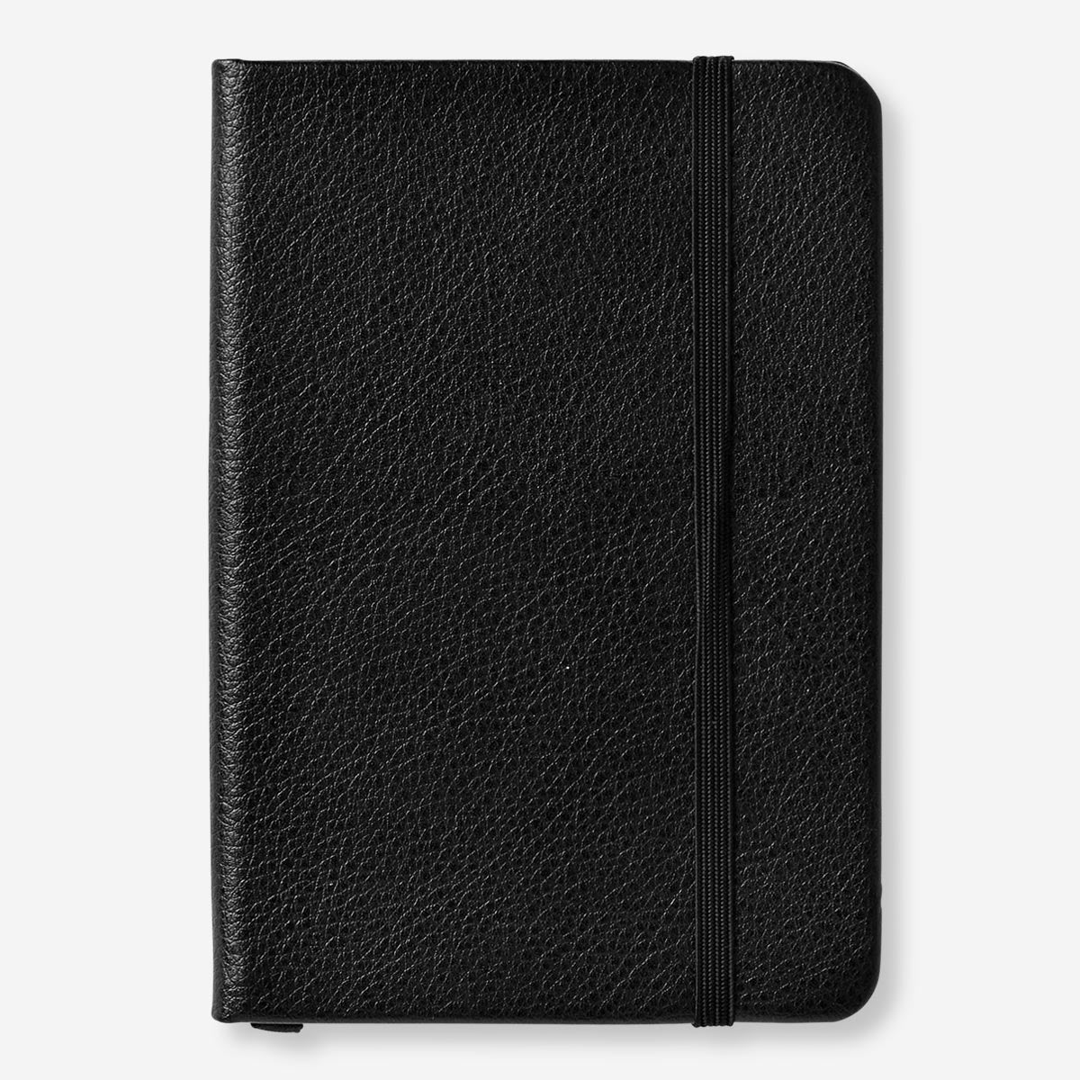 Siyah Elastik Kapaklı A6 Çizgisiz Defter