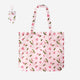 BAG FOLDABLE W. CARABIN CHERRY BLOSSOM PINK