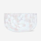 BOWL GLASS SMALL COLORED DOTS DESIGN