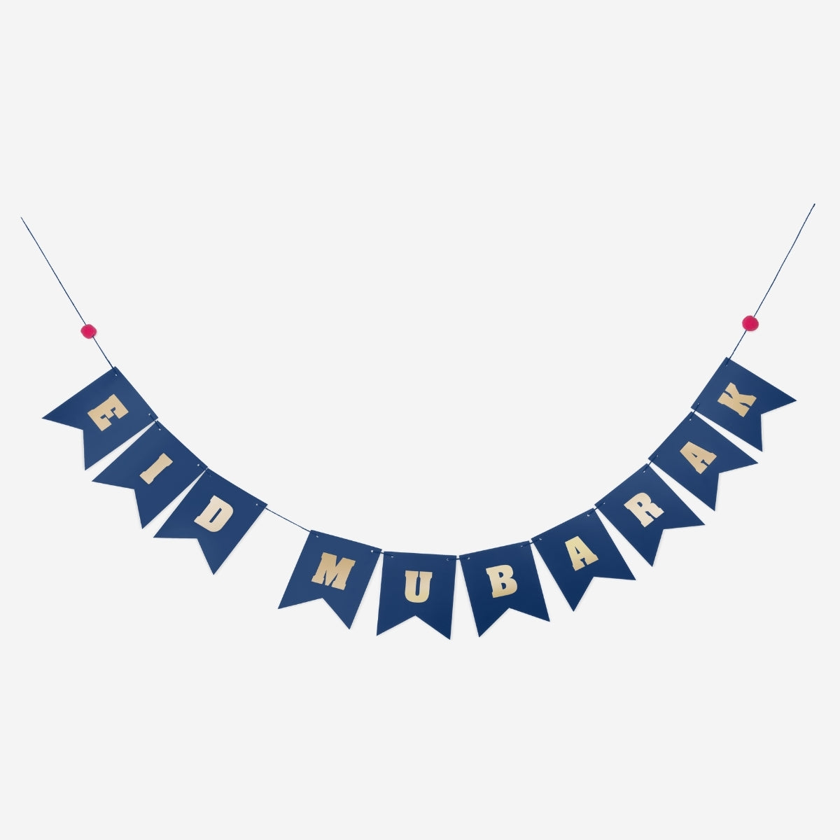 EID MUBARAK CARDBOARD AND POM POMS 2 X 2,5 METER