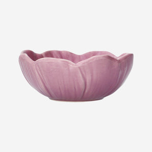 Pembe Çiçek Şekilli Kase 9 cm