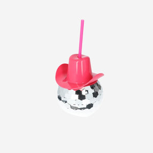 Disko Topu Şekilli Pipetli Bardak