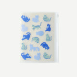 NOTEBOOK A5 REMOVABLE COVER PLASTIC ZIP CAT