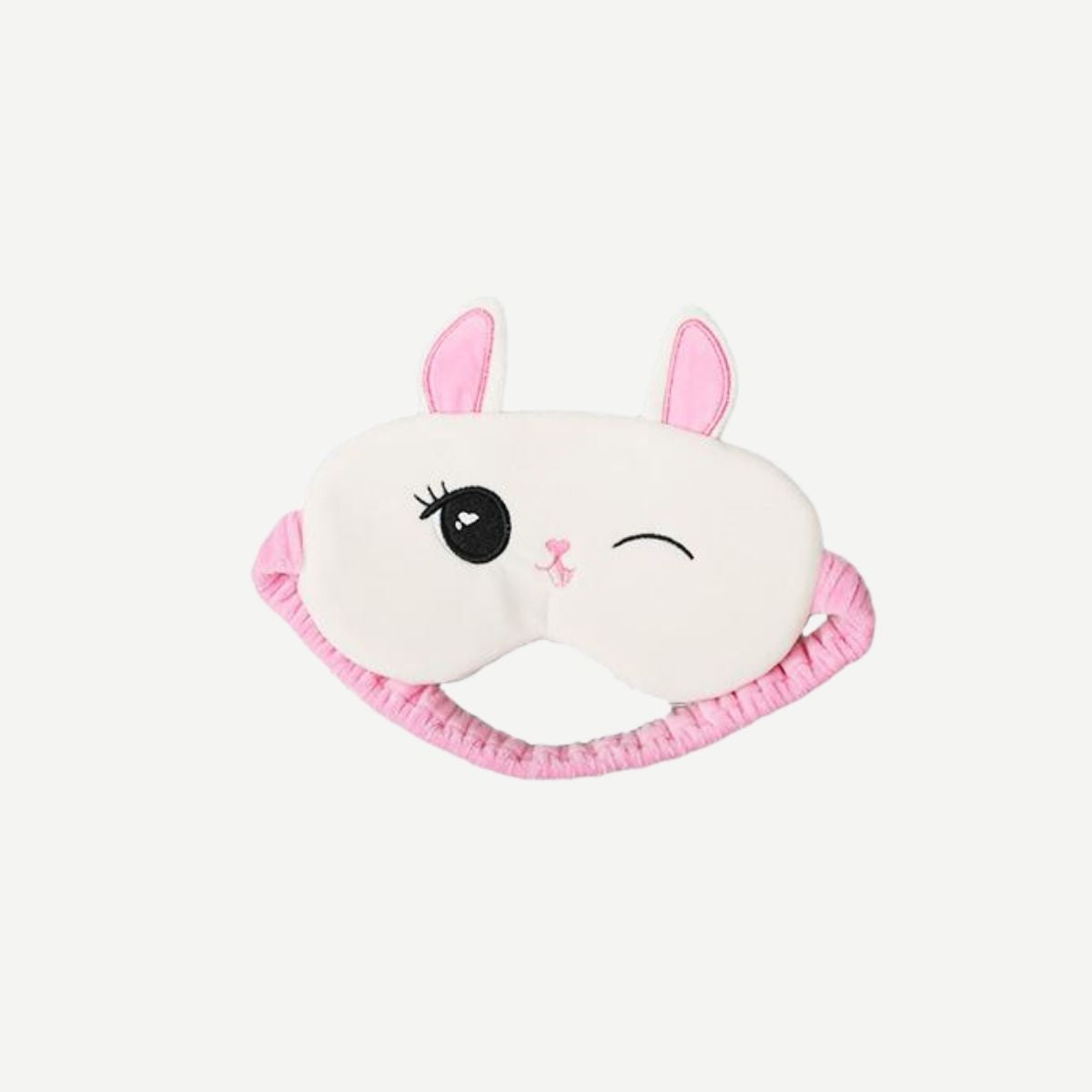 SLEEPING MASK ANIMAL W. EARS PINK