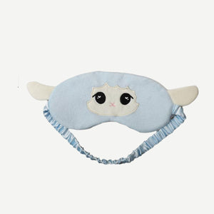 SLEEPING MASK ANIMAL W. EARS BLUE