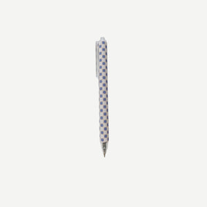 PEN BALL POINT PUSH PURPLE CHECK