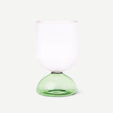 WINEGLASS PINK AND GREEN