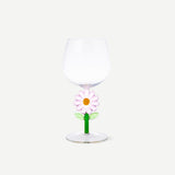 WINEGLASS WITH FLOWER DETAILS