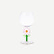 WINEGLASS WITH FLOWER DETAILS