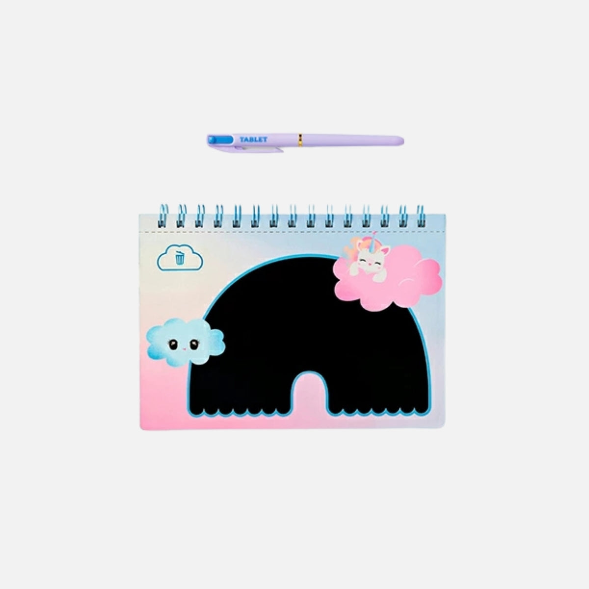 Çizim Tahtalı Gökkuşağı Desenli Spiralli Defter