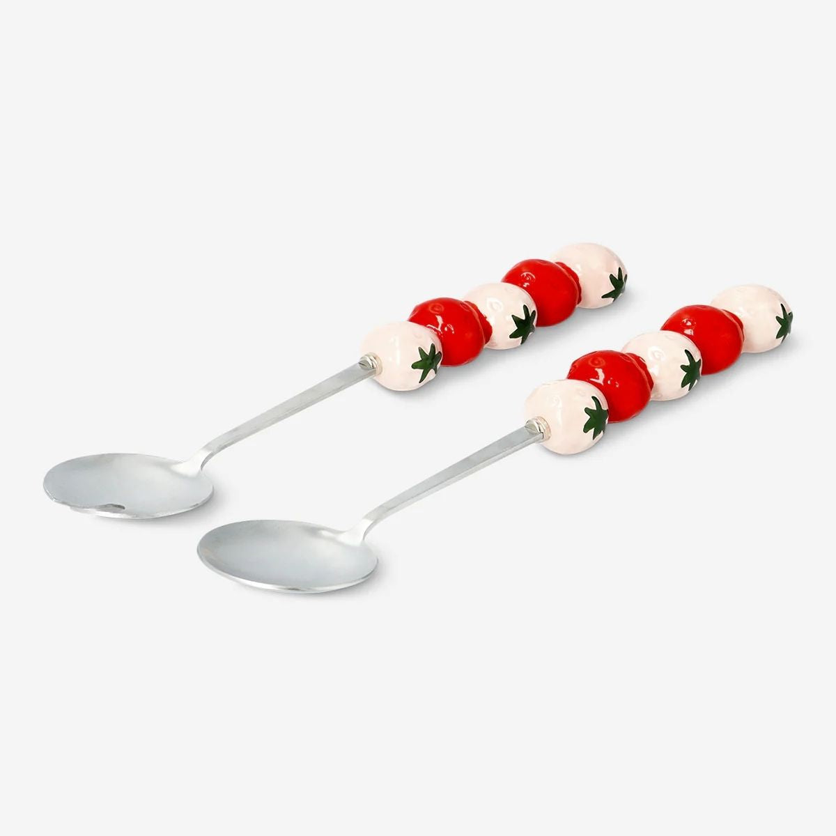 Çilek Detaylı 2'li Servis Kaşığı