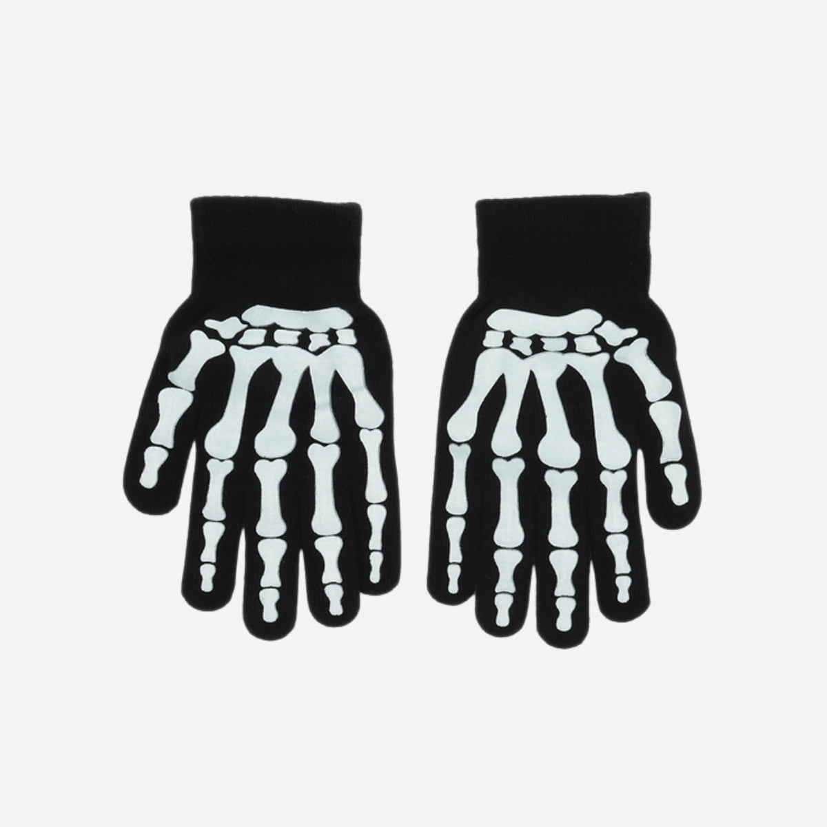 İskelet Desenli Karanlıkta Parlayan Eldiven