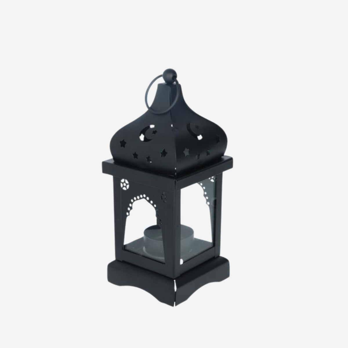 LANTERN METAL MEDIUM BLACK