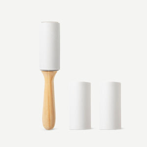 Lint roller with extras and wood handle - 4 pcs