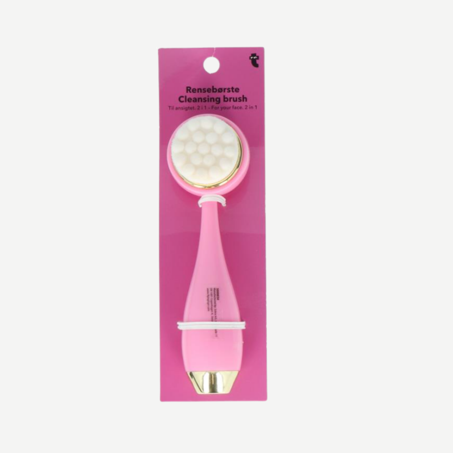 CLEANSING BRUSH FOR FACE PINK AND GOLDEN