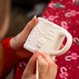 DIY PAINT YOURSELF HOUSE MUG CERAMIC W. LID
