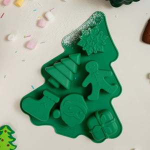 Yeşil Yılbaşı Ağacı Formunda Silikon Kek Kalıbı