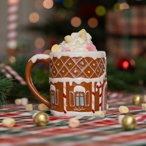 Kurabiye Ev Şeklinde Yılbaşı Kupası 320 ml