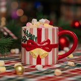 Yılbaşı Temalı Hediye Şeklinde Kupa