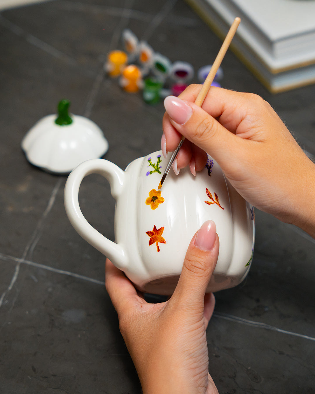 Kendin Yap Balkabağı Kupa Boyama Kiti