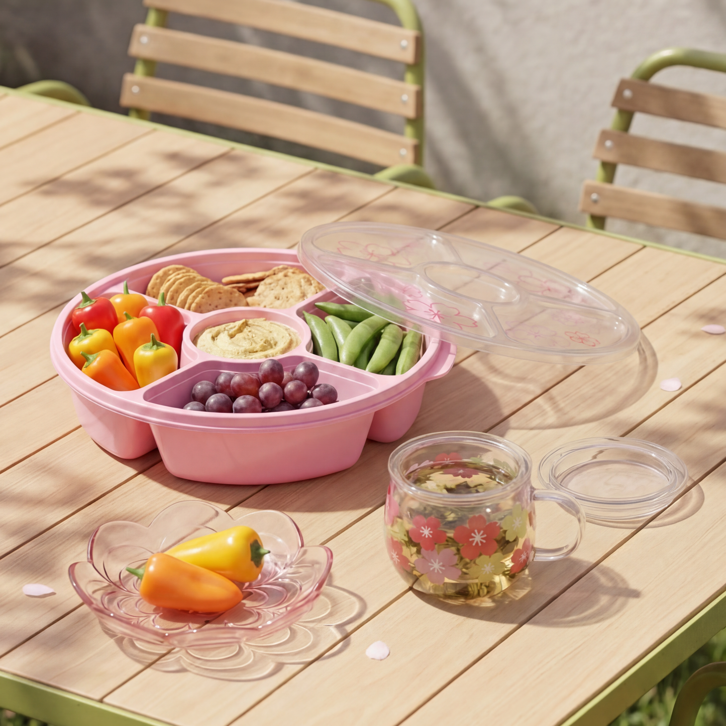 BOX FOR SNACKS MULTIPLE DIVIDERS