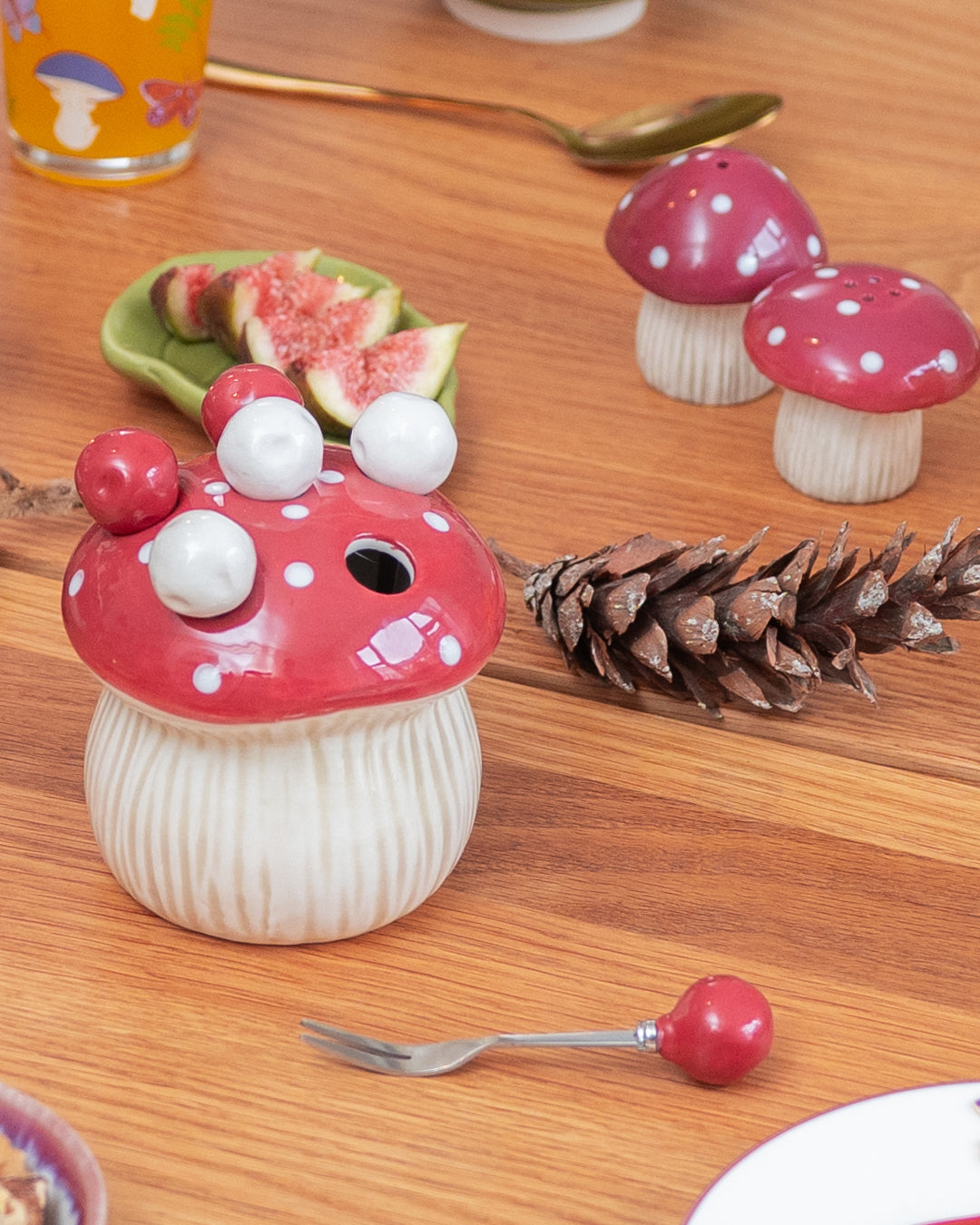FORK HOLDER CERAMIC 6PCS MUSHROOM SHAPE