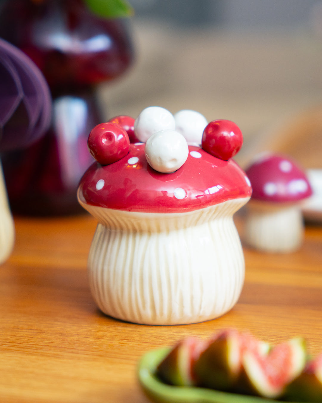 FORK HOLDER CERAMIC 6PCS MUSHROOM SHAPE
