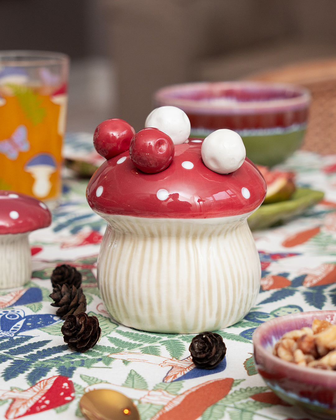 FORK HOLDER CERAMIC 6PCS MUSHROOM SHAPE