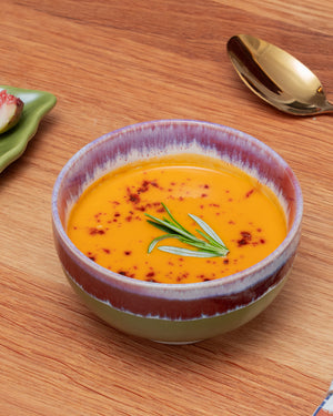 Pembe Yeşil Küçük Seramik Kase