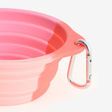 Pembe Katlanabilir Evcil Hayvan Yemek Kasesi