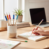 PENCIL W. COL GRIPS 6 PCS