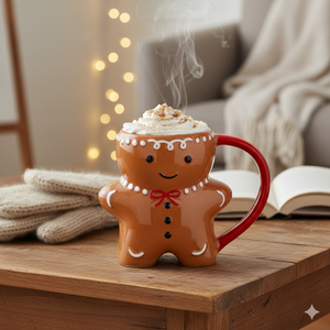 Kurabiye Adam Şeklinde Seramik Kupa 360 ml