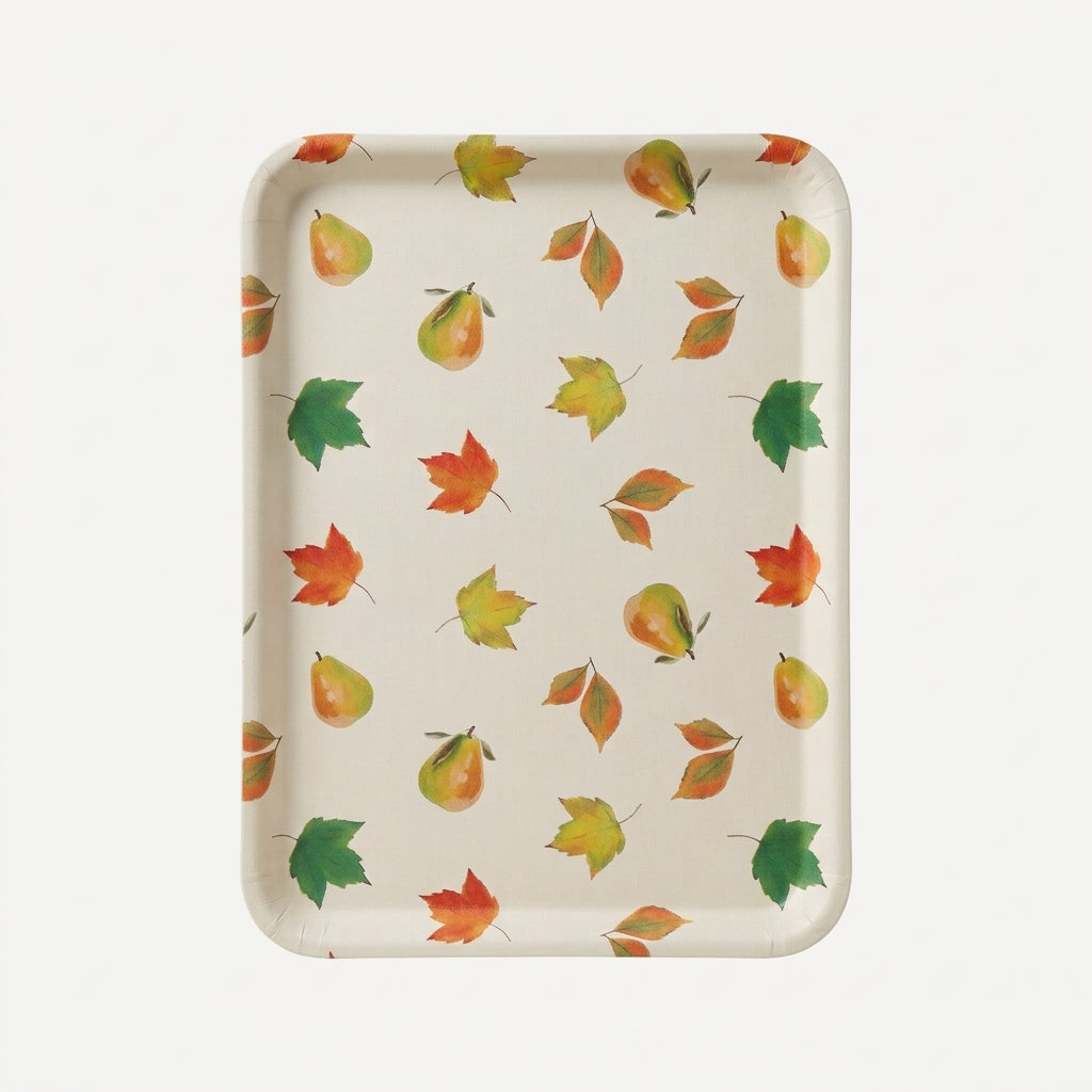TRAY SMALL WITH PEAR PRINT 30,7X21,8 CM