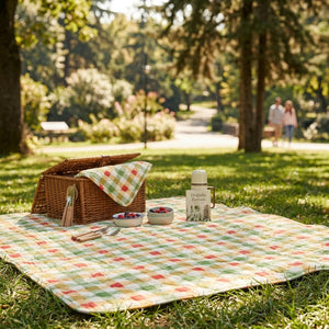 Kareli Kapitone Piknik Örtüsü
