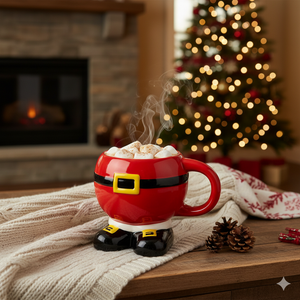 Noel Baba Şeklinde Seramik Kupa 350 ml