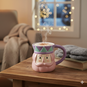 Fındıkkıran Şekilli Pembe Seramik Kupa