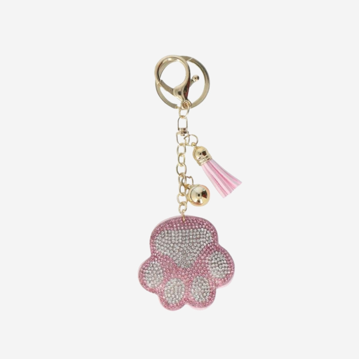 Pati Şeklinde Parlak Pembe Anahtarlık