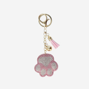 Pati Şeklinde Parlak Pembe Anahtarlık
