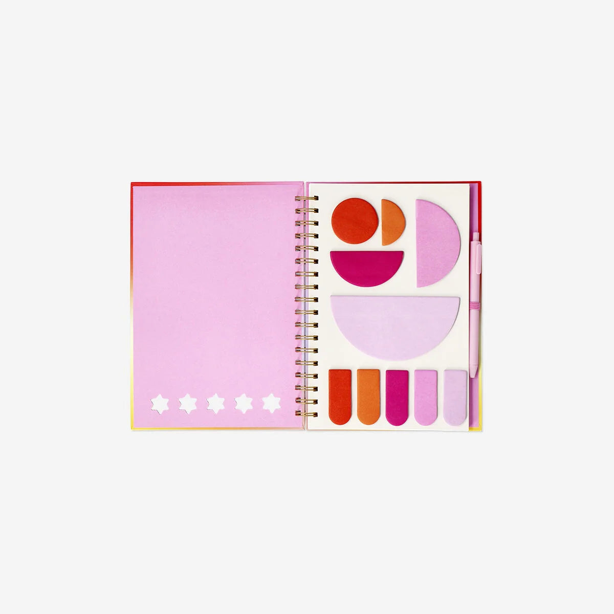 NOTEBOOK W. STICKY NOTES AND PEN B5