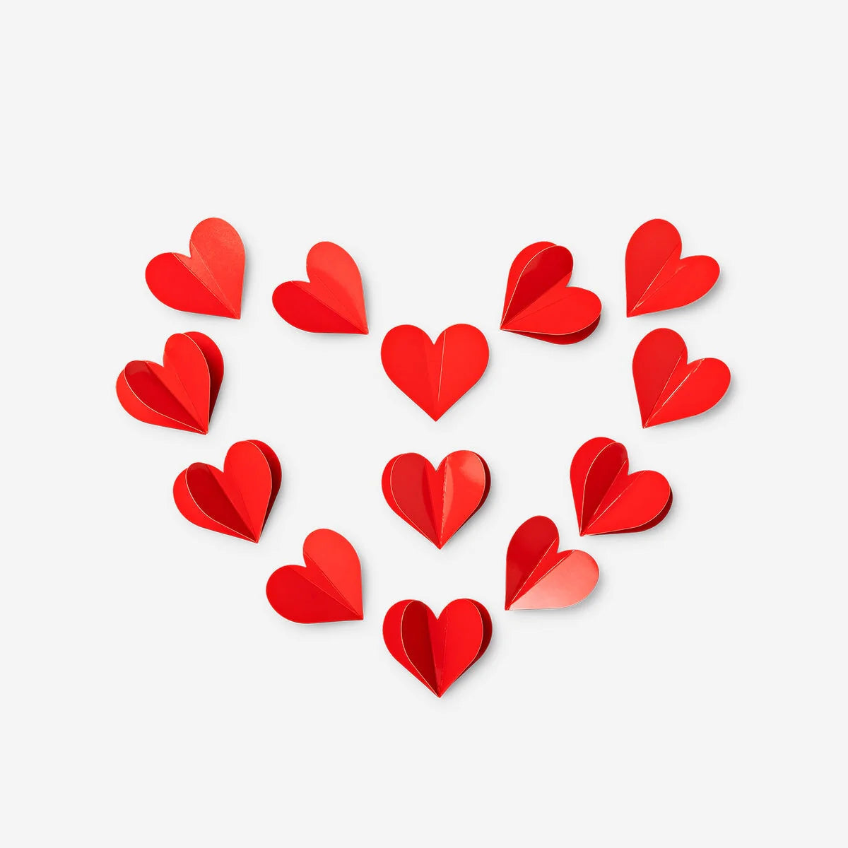 DECORATION HEARTS CARDBOARD 20 PCS